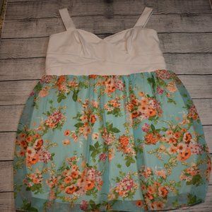 Rue+ Rue Plus Floral Sweetheart Neckline Dress, Size 3x